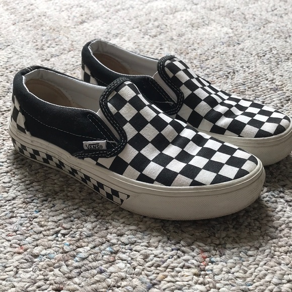 black n white checkered vans